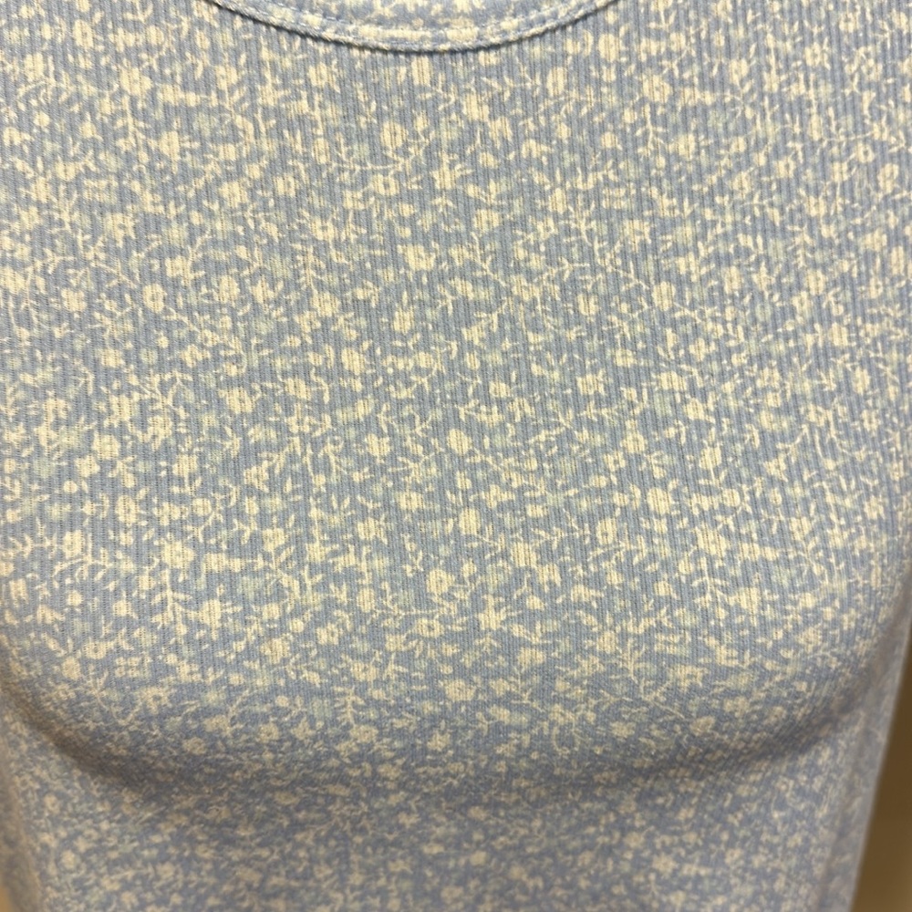 Blue & White Floral Shirt - Picture 3 of 3